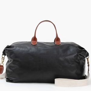 Clare V. black weekender bag
